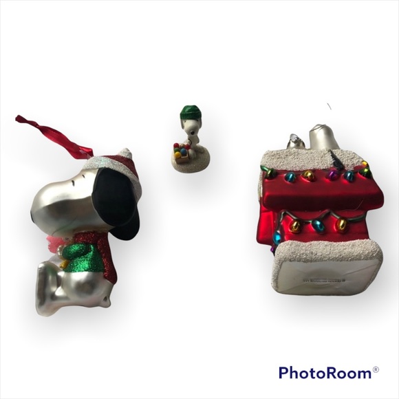 Bundle 3 Limited Edition 50 Year Anniversary Peanuts Snoopy Christmas Ornaments - Picture 3 of 13